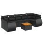 Set de sofás de jardín 8 piezas y cojines ratán sintético negro de , Conjuntos de jardín - Ref: Foro24-3257245, Precio: 522,0...