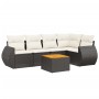 Set de sofás de jardín 6 piezas y cojines ratán sintético negro de , Conjuntos de jardín - Ref: Foro24-3257323, Precio: 381,4...