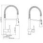 SCHÜTTE Grifo mezclador para fregadero CORNWALL cromado de SCHÜTTE, Grifos - Ref: Foro24-425828, Precio: 110,23 €, Descuento: %