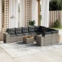 Set de sofás de jardín 10 pzas con cojines ratán sintético gris de , Conjuntos de jardín - Ref: Foro24-3257936, Precio: 623,5...