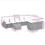 Set de sofás de jardín 10 pzas cojines ratán sintético negro de , Conjuntos de jardín - Ref: Foro24-3257490, Precio: 653,64 €...