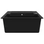 Kitchen sink with 2 black granite bowls by , Sinks - Ref: Foro24-142950, Price: 211,73 €, Discount: %