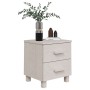 Mesitas de noche 2 uds HAMAR pino macizo blanco 40x35x44,5 cm de vidaXL, Mesitas de noche - Ref: Foro24-340409, Precio: 66,43...