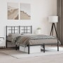 Estructura de cama con cabecero metal negro 120x190 cm de , Camas y somieres - Ref: Foro24-355558, Precio: 94,17 €, Descuento: %