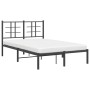 Estructura de cama con cabecero metal negro 120x190 cm de , Camas y somieres - Ref: Foro24-355558, Precio: 94,17 €, Descuento: %