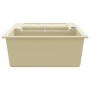 Fregadero de cocina de granito con dos senos beige de , Fregaderos - Ref: Foro24-144858, Precio: 192,46 €, Descuento: %