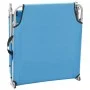 Tumbona plegable de acero y tela azul turquesa de , Tumbonas - Ref: Foro24-310329, Precio: 59,44 €, Descuento: %