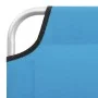 Tumbona plegable de acero y tela azul turquesa de , Tumbonas - Ref: Foro24-310329, Precio: 59,44 €, Descuento: %