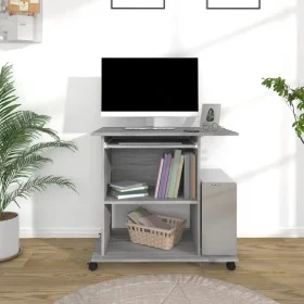 Escritorio de madera contrachapada gris Sonoma 80x50x75 cm de , Escritorios - Ref: Foro24-815544, Precio: 73,07 €, Descuento: %