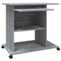Escritorio de madera contrachapada gris Sonoma 80x50x75 cm de , Escritorios - Ref: Foro24-815544, Precio: 71,49 €, Descuento: %