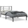 Estructura de cama con cabecero metal negro 107x203 cm de , Camas y somieres - Ref: Foro24-355557, Precio: 72,75 €, Descuento: %