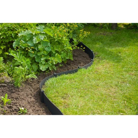 Nature Set de borde de jardín con picas negro 15 cm x 10 m de , Ribetes y bordes para jardín - Ref: Foro24-447504, Precio: 52...