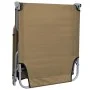 Folding lounger with adjustable taupe backrest by , Loungers - Ref: Foro24-44294, Price: 59,39 €, Discount: %