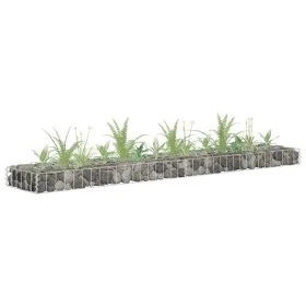 Arriate de gaviones de acero galvanizado 180x30x10 cm de , Maceteros y jardineras - Ref: Foro24-145632, Precio: 24,55 €, Desc...