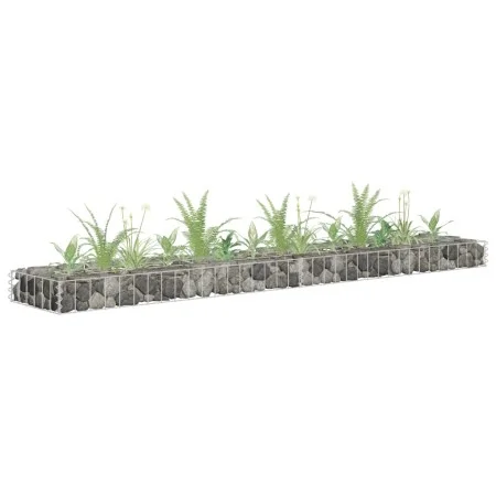 Arriate de gaviones de acero galvanizado 180x30x10 cm de , Maceteros y jardineras - Ref: Foro24-145632, Precio: 24,55 €, Desc...