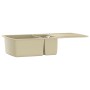 Fregadero de cocina de granito con dos senos beige de , Fregaderos - Ref: Foro24-144854, Precio: 281,39 €, Descuento: %