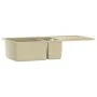 Fregadero de cocina de granito con dos senos beige by , Sinks - Ref: Foro24-144854, Price: 278,13 €, Discount: %