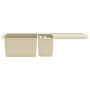 Fregadero de cocina de granito con dos senos beige de , Fregaderos - Ref: Foro24-144854, Precio: 281,39 €, Descuento: %