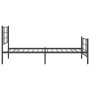 Estructura de cama con cabecero y estribo metal negro 107x203cm de , Camas y somieres - Ref: Foro24-355575, Precio: 83,34 €, ...
