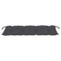 Banco Batavia de teca maciza con cojín gris antracita 120 cm de , Bancos de jardín - Ref: Foro24-3062169, Precio: 229,51 €, D...