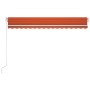 Toldo automático LED sensor de viento naranja marrón 400x300 cm de , Toldos - Ref: Foro24-3068915, Precio: 619,64 €, Descuent...