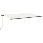 Toldo retráctil manual crema 500x350 cm de , Toldos - Ref: Foro24-3069217, Precio: 431,07 €, Descuento: %