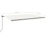 Cream manual retractable awning 500x350 cm by , Awnings - Ref: Foro24-3069217, Price: 432,13 €, Discount: %