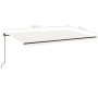 Toldo retráctil manual crema 500x350 cm de , Toldos - Ref: Foro24-3069217, Precio: 431,07 €, Descuento: %