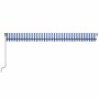 Toldo retráctil manual azul y blanco 600x350 cm de , Toldos - Ref: Foro24-3069236, Precio: 568,25 €, Descuento: %