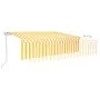 Automatic awning LED blinds wind sensor 6x3 m by , Awnings - Ref: Foro24-3069373, Price: 802,58 €, Discount: %