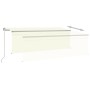 Toldo retráctil manual con persiana crema 4,5x3 m de , Toldos - Ref: Foro24-3069437, Precio: 438,14 €, Descuento: %
