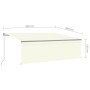 Toldo retráctil manual con persiana crema 4,5x3 m de , Toldos - Ref: Foro24-3069437, Precio: 438,14 €, Descuento: %