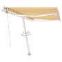 Toldo automático LED sensor de viento amarillo blanco 300x250cm de , Toldos - Ref: Foro24-3069513, Precio: 604,41 €, Descuent...