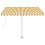 Toldo automático LED sensor de viento amarillo blanco 300x250cm de , Toldos - Ref: Foro24-3069513, Precio: 604,41 €, Descuent...