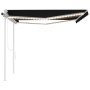 Toldo automático LED sensor de viento gris antracita 4x3,5 m de , Toldos - Ref: Foro24-3070034, Precio: 715,56 €, Descuento: %