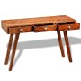 Mesa consola con 3 cajones madera maciza acacia 76 cm en Mesas auxiliares | Comprar online en Foru.es
