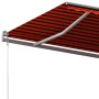 Toldo de pie retráctil manual naranja y marrón 600x300 cm de , Toldos - Ref: Foro24-3069800, Precio: 545,23 €, Descuento: %