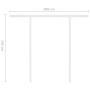 Toldo automático LED y sensor de viento azul y blanco 3x2,5 m de , Toldos - Ref: Foro24-3069911, Precio: 583,56 €, Descuento: %