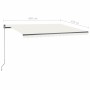 Toldo de pie retráctil manual crema 450x350 cm de , Toldos - Ref: Foro24-3069837, Precio: 537,74 €, Descuento: %