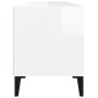 Mueble de TV madera contrachapada blanco brillo 100x34,5x44,5cm de vidaXL, Muebles TV - Ref: Foro24-831903, Precio: 72,35 €, ...