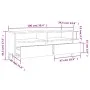Mueble de TV madera contrachapada blanco brillo 100x34,5x44,5cm de vidaXL, Muebles TV - Ref: Foro24-831903, Precio: 71,47 €, ...