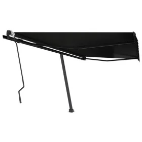 Toldo de pie retráctil manual gris antracita 450x300 cm de , Toldos - Ref: Foro24-3069759, Precio: 458,92 €, Descuento: %