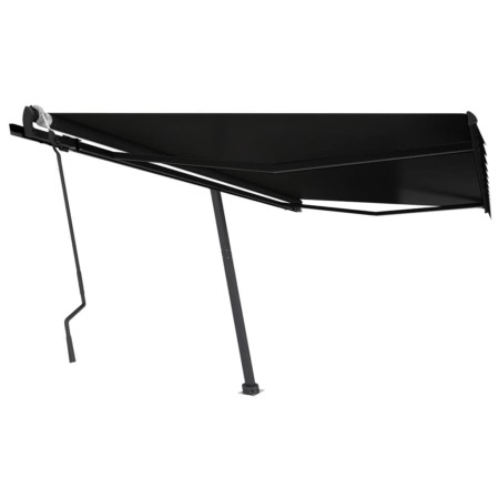 Toldo de pie retráctil manual gris antracita 450x300 cm de , Toldos - Ref: Foro24-3069759, Precio: 483,69 €, Descuento: %