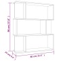 Estantería madera contrachapada color roble Sonoma 80x24x96 cm de vidaXL, Librerías y estanterías - Ref: Foro24-800084, Preci...