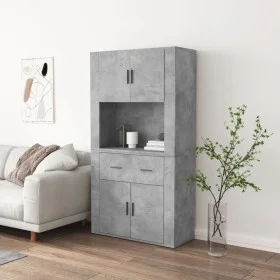 Hohes Sideboard aus betongrauem Sperrholz von , Sideboards - Ref: Foro24-3185371, Preis: 165,89 €, Rabatt: %