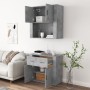 Aparador alto madera contrachapada gris hormigón de , Aparadores - Ref: Foro24-3185371, Precio: 169,58 €, Descuento: %
