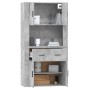 Aparador alto madera contrachapada gris hormigón de , Aparadores - Ref: Foro24-3185371, Precio: 169,58 €, Descuento: %