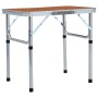 Mesa de camping plegable aluminio 60x45 cm de , Mobiliario de camping - Ref: Foro24-48179, Precio: 34,79 €, Descuento: %