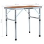 Mesa de camping plegable aluminio 60x45 cm de , Mobiliario de camping - Ref: Foro24-48179, Precio: 34,79 €, Descuento: %