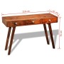 Mesa consola con 3 cajones madera maciza acacia 76 cm en Mesas auxiliares | Comprar online en Foru.es
